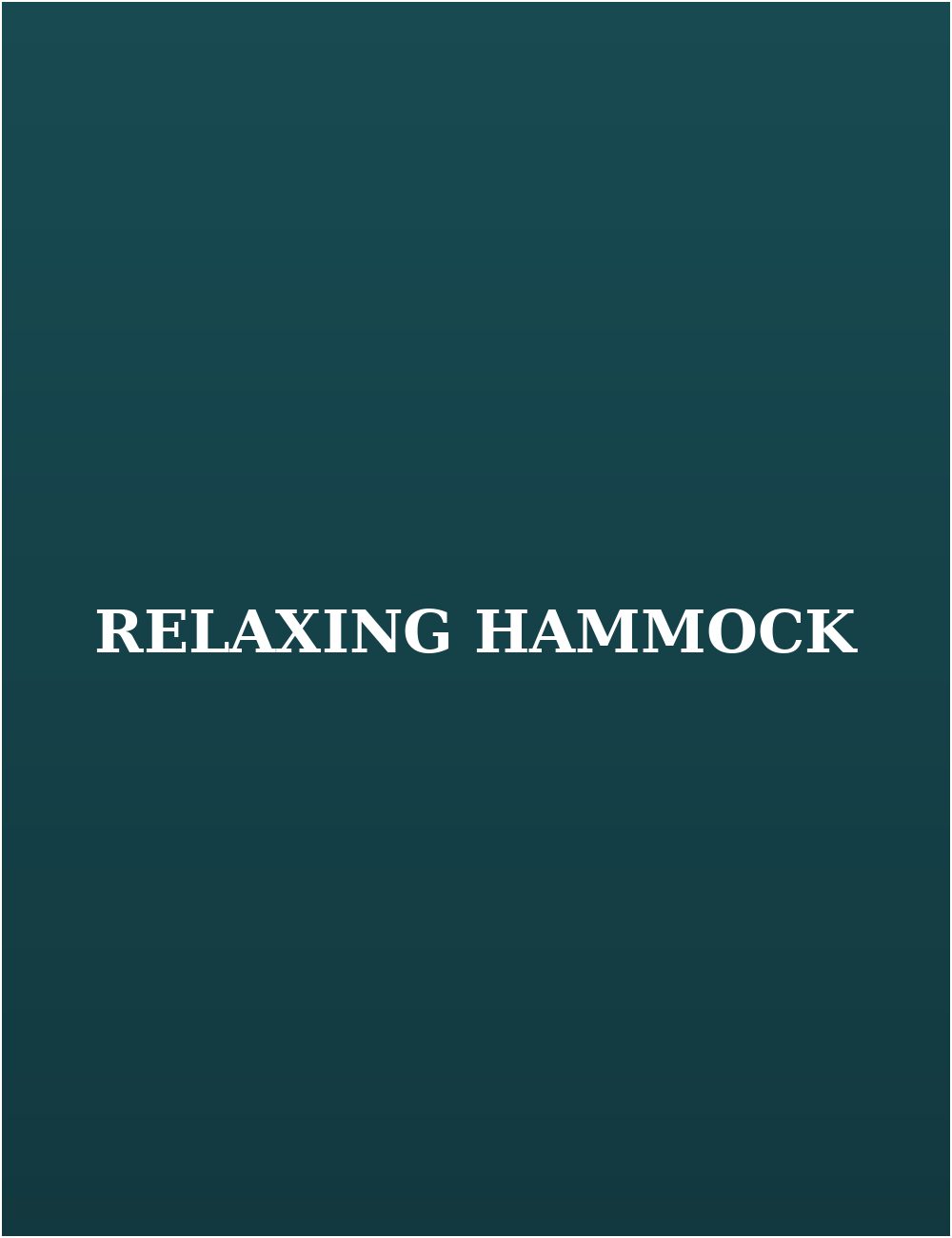 Relaxing in a hammock